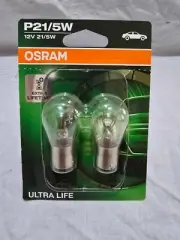 OSRAM Ultra Life 21/5W 12V 7528ULT BAY15d P21/5W Tail Break Rear Germany - Open