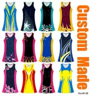 Breathable Short A-line Netball Dresses Multi-Coloured Gowns Custom Made 49-60