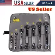 Klein Tools 68222 Ratcheting Box Wrench Set, 7-Piece, Made in USA NEW