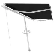 Retractable Patio Awning Adjustable Free Standing Garden Sunshade Canopy 4x3m