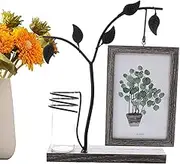 Photo Frame - Multifunctional Picture Frame, Portable Novelty Photo Holder, Tree Shaped Desk Picture Frame with Stand for Home Decoration, Living Room, (Yellow) (11.02 x 7.87 x 1.97 inches)