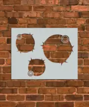 Particles Pattern Stencil