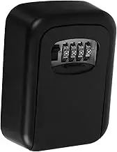 HOUDERCO 1 Set Wall Mounted Key Lock Box Resettable Code Combination Lock for House Keys Design Enhanced Security for and Outdoor Use