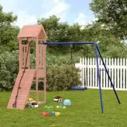 Wooden Outdoor Playset Kids Swing Playhouse Toddler Multi Activity Centre Sturdy