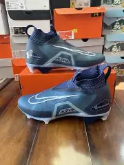 Size 11-12 Nike Aplha Menace Elite 3 Navy Blue White Football Cleats CT6648-400