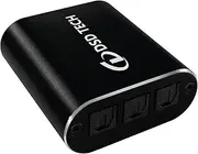 DSD TECH SH-AC01A Optical Audio Splitter Supports Optical and Coaxial 1 in 3 Out