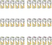 Alopee 30-Pack Mini 194 Led Light Bulb Colored Acrylic T10 Wedge Led Light Bulb DC 12V Replacement Bulb for 194 168 T10 2825 W5W Car Gauge Cluster Light License Plate Light Marker Light