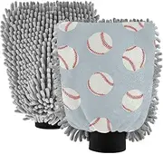 Baseball Car Washing Mitts Microfiber Scratch Free Car Washing Glove Car Washing Sponges
