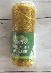 St. Patrick's Decorative Mesh Ribbon Gold Wreaths Decor 6” X 5 Yards
