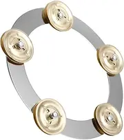 ULDIGI Stainless Steel Tambourine Ching Ring for Drum Durable Percussion Musical Instrument Stylish Hihat Design for Bands Schools and Instruments