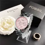 FOSSIL 大表盤 時尚潮流 石英機芯 國表 女表 精鋼錶盤