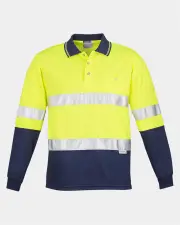 Syzmik Hi Vis Taped Long Sleeve Polo