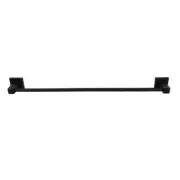 Barelli Piazza 600mm Matte Black Single Towel Rail - AUSTRALIA BRAND