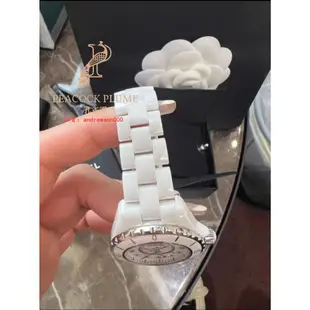 【娜娜二手】 CHANEL 香奈兒 J12 系列 白陶瓷 腕錶/石英錶 女士/手錶 33mm