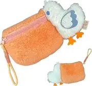 [Generic] Plush Purse for Kids | Animal Purse Wallet Card Holder | Cartoon Pelican Funny Wallets, Card Purse Plush Bag, Storage Bag Coin Purse, Zipper Pocket for Women Girls