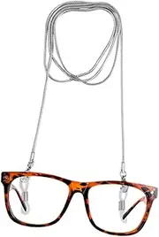 [ANDRESLAD] 70cm Stainless Steel Eyeglass Chain Fashion Snake Chain Style Non Slip Long String Holder for Glasses