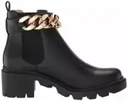 NIB Steve Madden Women's Amulet Boot in Black Leather