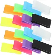 ibasenice 16Pcs Tennis Badminton Racket Grips Slip Overgrips for Enhanced Control Durable Flexible Grip Bands for All Rackets Easy to Install Multi Colored