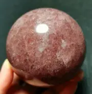 RARE 440g Natural Polished Strawberry crystal Agate Sphere Ball YWD645