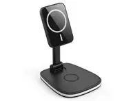 C09 15W Desktop 2 In 1 Multifunctional Folding Wireless Charger Magnetic Wireless Charger for Iphone 12 Iphone 13