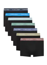 Calvin Klein Low-rise Stretch-cotton Trunks - set of Seven - Black - M M