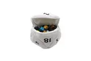 Ultra Pro Dungeons & Dragons (D&D) D20 Plush Dice Bag White