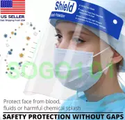 30PCS ADULT Full Safety Shield Reusable Protection Cover Face Eye Cashier Helmet