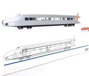Marklin HO AC DR Deutsche Reichsbahn SELF-PROPELLED Motorized RAIL ZEPPELIN MIB!