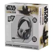 Disney Star Wars The Mandalorian Gaming Headset with Microphone White Black