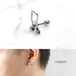 男生耳環 鋼製個性夾子耳針【ND758】