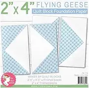 It's Sew Emma Quilt Block Foundation Paper-2"X4" Flying Geese, White