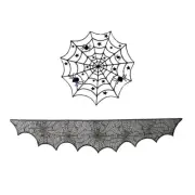 Halloween Tablecloth Spider Web Fireplace Towel Spider Table Runner1388