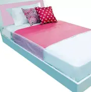 Kommotion Waterproof Pink King Single Bed Sheet Protector. Perfect for kids bed