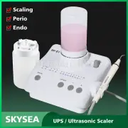 Portable Dental Ultrasonic Scaler Scaling 2 Bottles 5 Tips for EMS Woodpecker