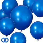 Blue Balloons 100 Pack 12 Inch Blue Latex Party Balloon Round Helium Blue Ballons for Birthday Graduation Baby Shower Baseball Nautical Gender Reveal Wedding Party Decorations