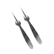 Metaltex Stainless steel Mango Fruit Fork, Set Of 2