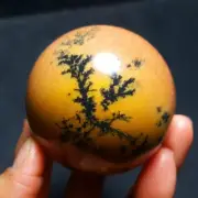 319g Natural Tree Flower Jade Agate BALL 51A46+