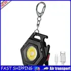 COB LED Keychain Flashlight Mini 500LM Small Flashlight Light IPX4 for Emergency