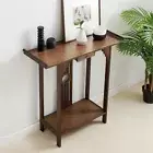 2Tier Antique Delicate Hallway Console Table Entry Side Display Desk with Drawer