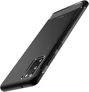 JETech Slim Fit Case for Samsung Galaxy S20 5G (2020), Thin Phone Cover with Shock-Absorption and Carbon Fiber Design (Black)