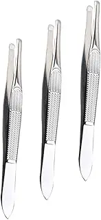 ELAYARD 3Pcs Precision Eyebrow Tweezers for Facial Hair Removal Ergonomic Grip for Comfort for Shaping Brows Includes Storage Case for Women and Teens