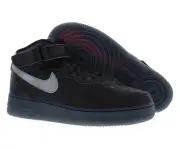 Nike Air Force 1 Mid PRM Unisex Shoes Size 6.5, Color: Black/Metallic Silver