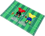 TOBBOMEY Set Miniature Soccer Field Plaything Set for Adults Engaging Tabletop Game with Realistic Match Scenarios for Fun Parties and Interactive Finger Soccer Matches