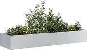 Raised Garden Bed, Elevated Planter Box Plant Container 280x80x40 cm Galvanised Steel