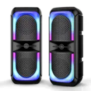 4'' Portable Bluetooth 5.0 Speaker Subwoofer Heavy Bass Sound System Party w Mic