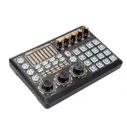 GAX-X8P 48V Digital Live Broadcasting USB Sound Card High Definition RGB Lights/