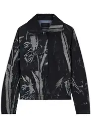 Louisa Ballou Seamed Printed Denim Jacket - Black - 38 (UK10 / S) 38 (UK10 / S)