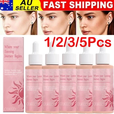 60ml Sunless Tanning Drops To Drink, Drinkable Sunless Tanning Drops 1-5Pcs