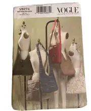 Vogue Patterns Accessories PURSE / HANDBAG Sewing Instructions & Patterns V8274