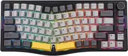 MechLands AJAZZ AKS075 Wireless Gaming Keyboard, Hot-Swappable Gasket Mechanical 75% Alice Keyboard with 0.85’ TFT Screen, BT5.1/2.4GHz/USB-C, 5000mAh Battery (Black, Flying Fish Switch)